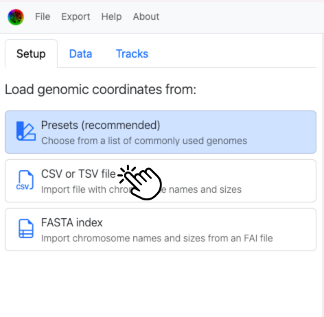 Choose CSV/TSV input to include flip column most easily